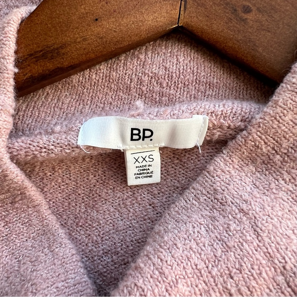 Nordstrom’s BP Mock Neck Bell Sleeves Pink Sweater Size XXS - Picture 5 of 8